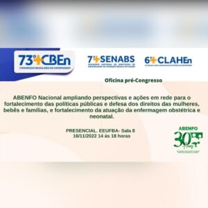 ABENFO NACIONAL promove oficina pré congresso